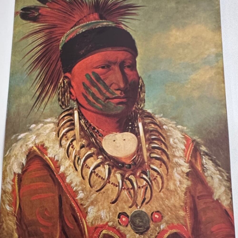 The White Cloud Chief George Catlin Painting Art Print Frameable ~ 260505-WH 292